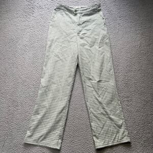 Brandy Melville Pants Womens XS Green Checkered John Galt